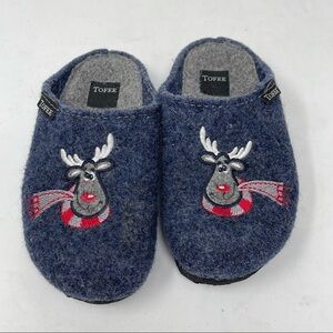 Toffee kids warm wool felt slides size EUR 30 US 12 5T